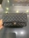 Chanel CLASSIC 10" BLACK CAVIAR SHW HOLO 30686671