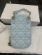 Dior DIOR LADY PHONE HOLDER BAG BLUE GHW 2024