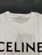 Celine CROPPED T-SHIRT ECRU WHITE SIZE XS