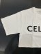 Celine CROPPED T-SHIRT ECRU WHITE SIZE XS