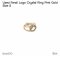 Fendi LOGO CRYSTAL RING PINK GOLD SIZE S