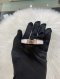 Fendi LOGO CRYSTAL RING PINK GOLD SIZE S
