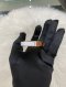 Fendi LOGO CRYSTAL RING PINK GOLD SIZE S