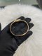 Fendi LOGO CRYSTAL RING PINK GOLD SIZE S