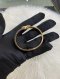 Fendi LOGO CRYSTAL RING PINK GOLD SIZE S