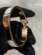Fendi LOGO CRYSTAL RING PINK GOLD SIZE S