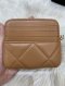 Chanel 19 ZIPPED COIN PURSE CARAMAL LAMB GHW MICROCHIP