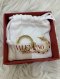 Valentino VALENTINO ROCKSTUD HOOP EARRINGS GOLD