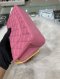 Chanel CLASSIC 10" PINK LAMB RAINBOW HARDWARE HOLO 31090280