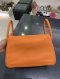 Hermes LINDY 30 ORANGE STAMP Q