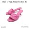 Louis Vuitton HIGH HEELS PINK SIZE 36