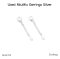 Miumiu EARRINGS SILVER