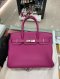 Hermes BIRKIN 30 ROSE POURPRE PHW STAMP A