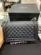 Chanel BOY 10" BLACK CAVIAR RHW HOLO 28069759