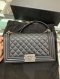 Chanel BOY 10" BLACK CAVIAR RHW HOLO 28069759