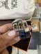 Hermes DOUBLE TOUR BRACELET SIZE S BLUE STAMP P#