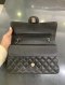 Chanel CLASSIC 10" BLACK CAVIAR SHW HOLO 22338424