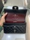 Chanel CLASSIC 9" BLACK LAMB SHW MICROCHIP TH7KHAJ3