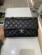 Chanel CLASSIC 9" BLACK LAMB SHW MICROCHIP TH7KHAJ3