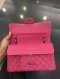 Chanel CLASSIC 10" PINK SUEDE CAVIAR SHW HOLO 18192186**