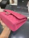 Chanel CLASSIC 10" PINK SUEDE CAVIAR SHW HOLO 18192186**