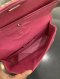 Chanel CLASSIC 10" PINK SUEDE CAVIAR SHW HOLO 18192186**