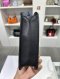Chanel FLAP BAG BLACK CALF GHW MICROCHIP**