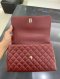 Chanel COCO 10.5" BURGUNDY CAVIAR GHW MICROCHIP**
