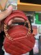 Chanel VANITY ROUND RED CAVIAR GHW HOLO29576126