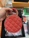 Chanel VANITY ROUND RED CAVIAR GHW HOLO29576126