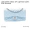 Chanel CLASSIC 10" BLUE CAVIAR SHW MICROCHIP