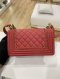 Chanel BOY 8 RED CALF GHW HOLO29179361