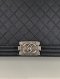 Chanel BOY 11" BLACK CAVIAR RHW HOLO 23146436**