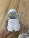Prada RUBBER MONOLITH SANDALS WHITE SIZE.36
