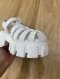 Prada RUBBER MONOLITH SANDALS WHITE SIZE.36