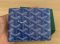 Goyard SHORT WALLET BLUE 2021**