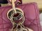 Dior LADY SMALL 9" PURPLE GHW 2023