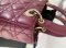 Dior LADY SMALL 9" PURPLE GHW 2023