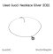 Gucci NECKLACE SILVER 2022