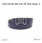 Hermes BELT SIZE 100 NAVY STAMP U