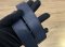 Hermes BELT SIZE 100 NAVY STAMP U