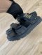 Dior DIORACT SANDALS BLACK SIZE 36
