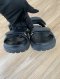 Dior DIORACT SANDALS BLACK SIZE 36