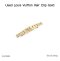 Louis Vuitton HAIR CLIP GOLD
