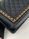 Chanel BOY 10" BLACK CAVIAR GHW MICROCHIP (G838C751)