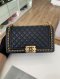 Chanel BOY 10" BLACK CAVIAR GHW MICROCHIP (G838C751)