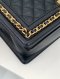 Chanel BOY 10" BLACK CAVIAR GHW MICROCHIP (G838C751)
