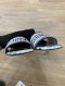 Dior DWAY HEELED SLIDE WHITE/BLUE SIZE 38.5**