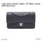 Chanel CLASSIC 10" BLACK CAVIAR SHW MICROCHIP EK922TX7