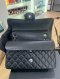 Chanel CLASSIC 10" BLACK CAVIAR SHW MICROCHIP EK922TX7